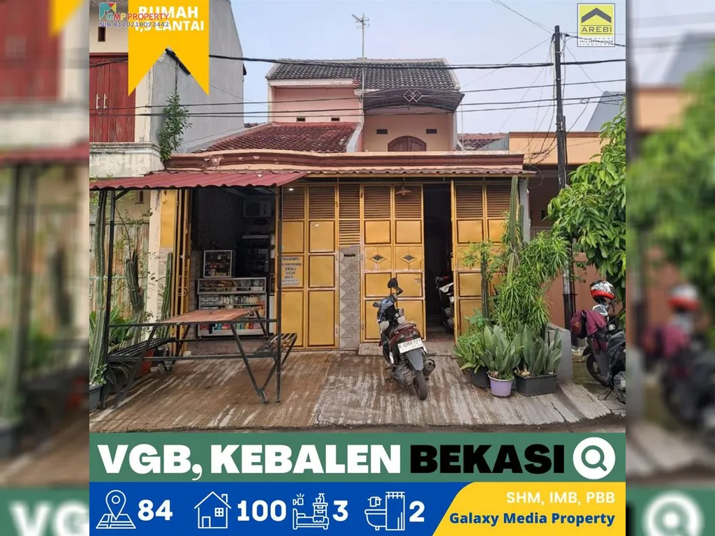 Rumah dijual 1,5 Lantai Vila Gading Baru, Kebalen, 15 menit ke Stasiun Bekasi