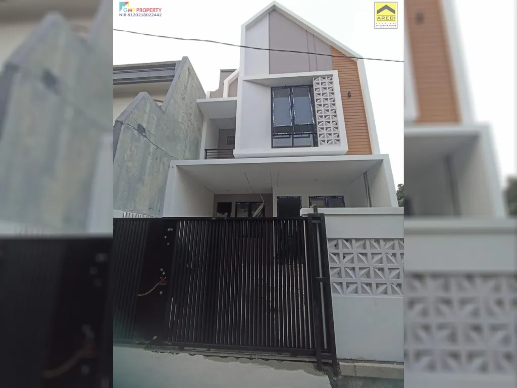 Dijual Cepat Rumah 3 Lt Siap Huni Design Scandinavian dalam komplek tenang di pondok bambu jaktim