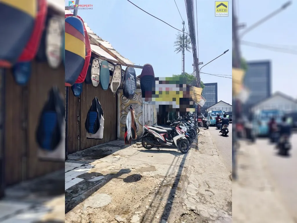 Tanah Datar Pinggir Jalan di Area Komersil Dekat Kampus Binus dan Perum Permata Hijau 