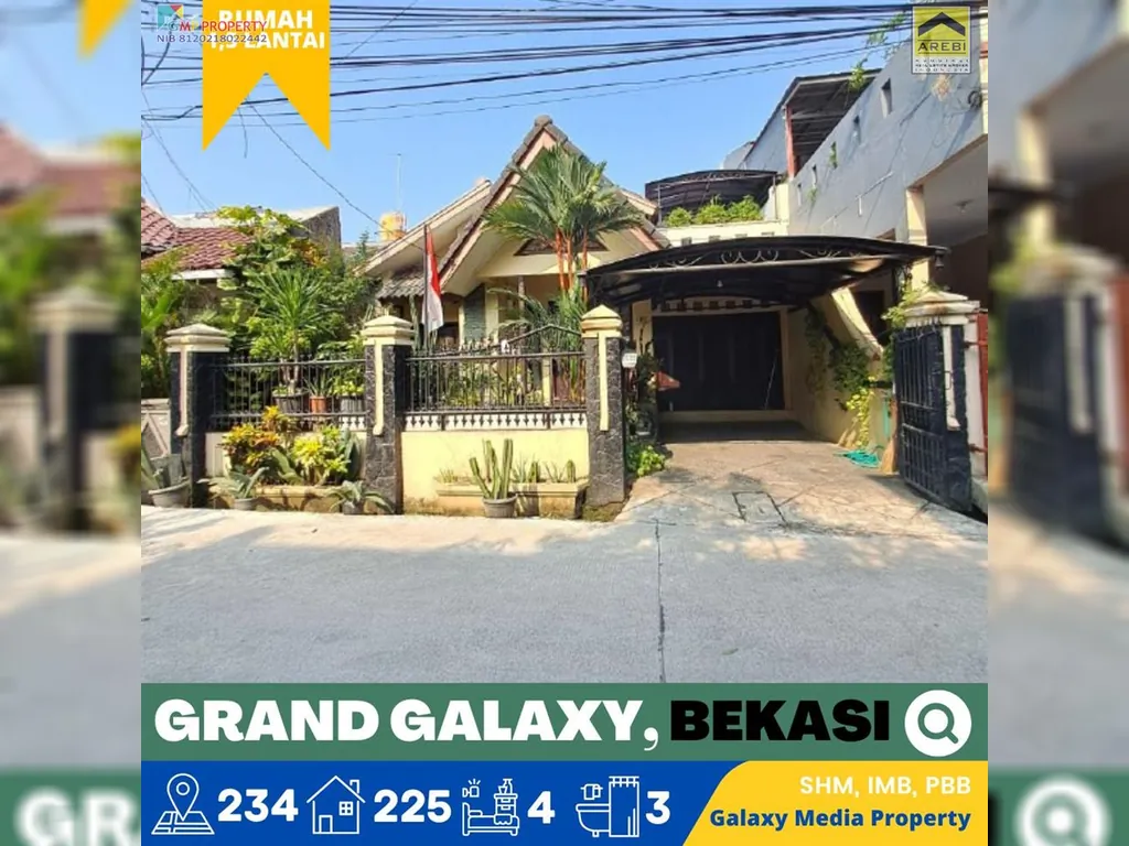 Rumah dijual 2 Lantai Kokoh Grand Galaxy, Bekasi 10 Menit Tol Becakayu